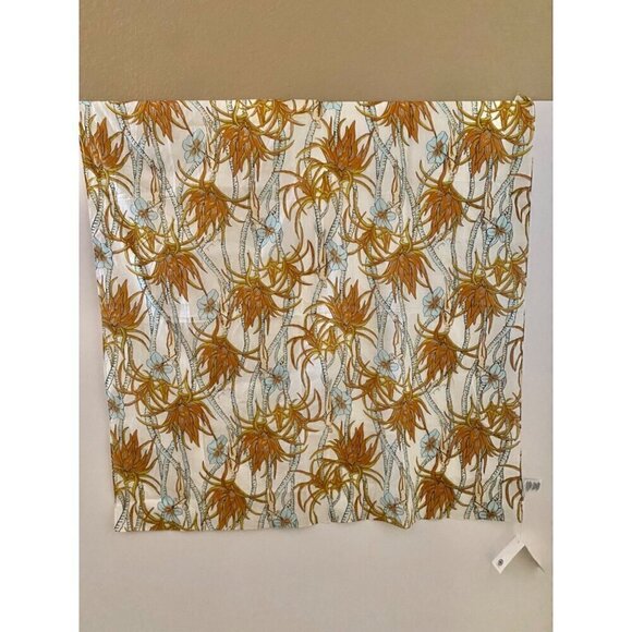 tory burch climbing palms square scarf cotton 36”x36” $228 #144936-6223 multi - Picture 5 of 11